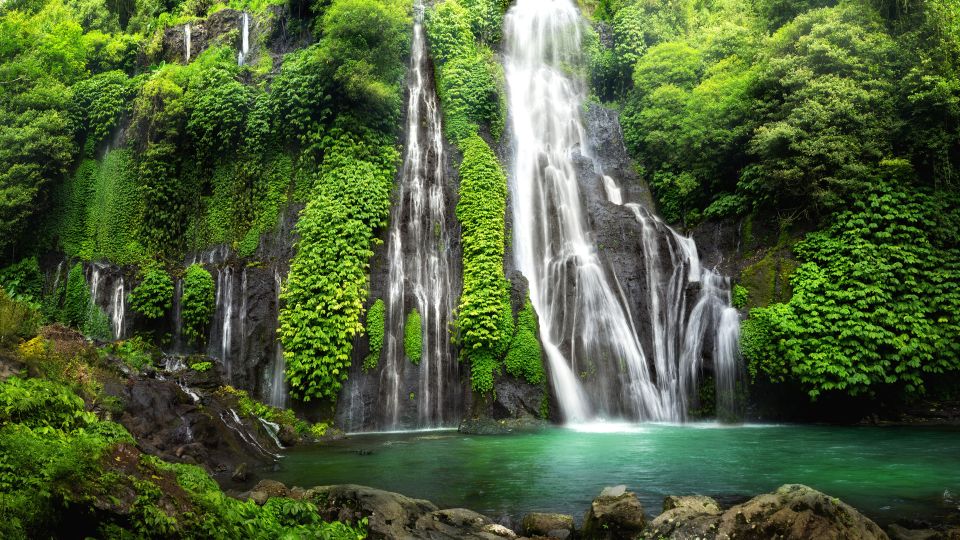 Belize waterfall and rainforest