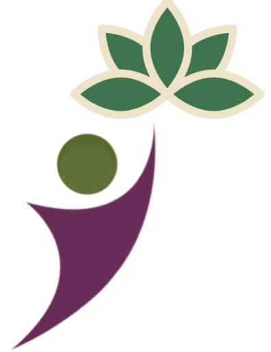 A little leaping person reaching for a lotus flower